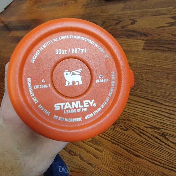 Stanley 30 oz Quencher H2.0 Tumbler w Handle & Lid, Tiger Lily, No Straw Branded - Picture 11 of 11